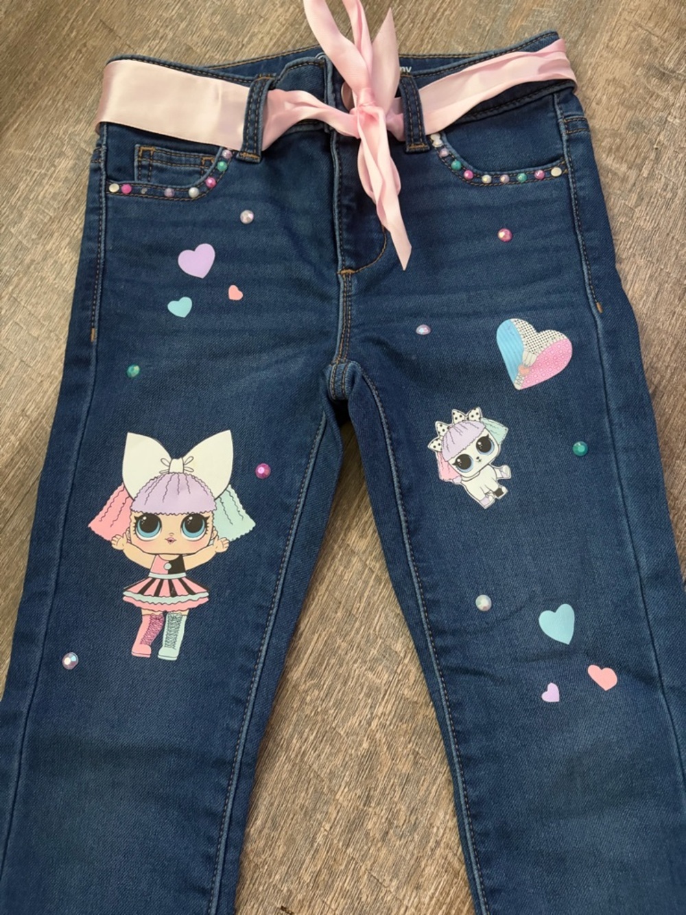 LOL Girls Jeans Size 7 - Picture 2 of 4